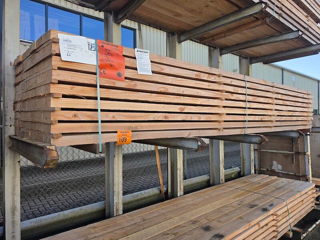 Ca. 63x douglas balken fijnbezaagd, 50x150mm, lengte 400cm - afbeelding 4 van  4