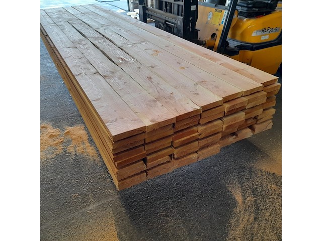 Ca. 63x douglas plank, 3,2 x 15 x 400 cm - afbeelding 4 van  6