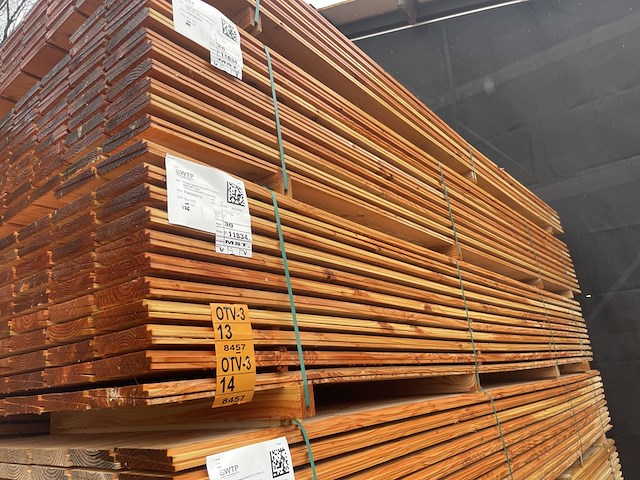 Ca. 63x douglas zweeds rabat, 21x190mm, lengte 400cm - afbeelding 4 van  4