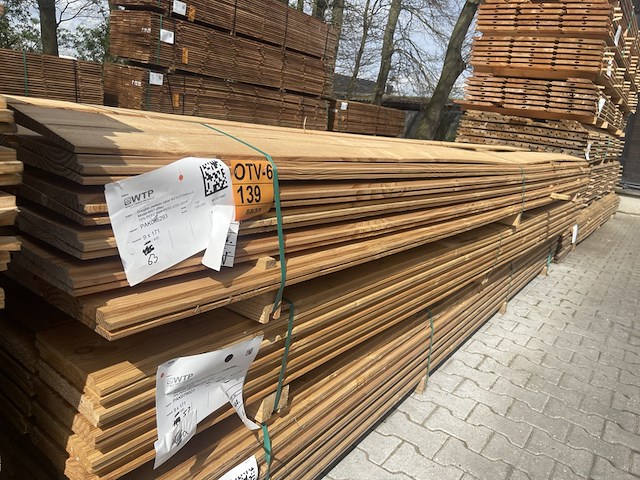 Ca. 63x douglas zweeds rabat, 21x190mm, lengte 400cm - afbeelding 4 van  4