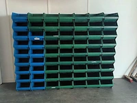 Ca. 63x grote magazijnbakken, overtoom, groen/blauw - afbeelding 2 van  5