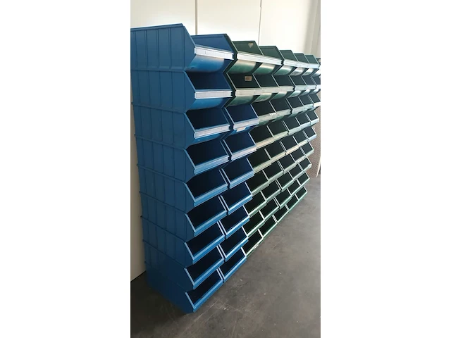 Ca. 63x grote magazijnbakken, overtoom, groen/blauw - afbeelding 3 van  5