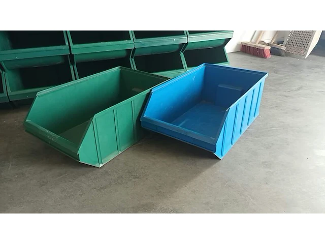 Ca. 63x grote magazijnbakken, overtoom, groen/blauw - afbeelding 4 van  5