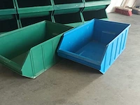 Ca. 63x grote magazijnbakken, overtoom, groen/blauw - afbeelding 4 van  5