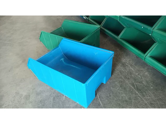 Ca. 63x grote magazijnbakken, overtoom, groen/blauw - afbeelding 5 van  5