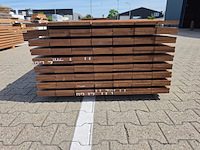Ca. 63x guyana ipé planken geschaafd, 21x145mm, lengte 245cm - afbeelding 3 van  3