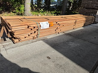 Ca. 63x guyana teak beschoeiingsplanken, 20x150mm, lengte 350cm - afbeelding 4 van  4