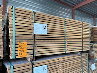Ca. 63x guyana teak planken geschaafd, 25x145mm, lengte 175cm - afbeelding 4 van  4