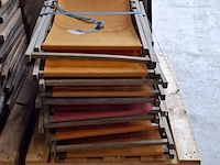 Ca. 63x houten strandstoel met gekleurde zitting | rood, oranje en geel - afbeelding 5 van  7