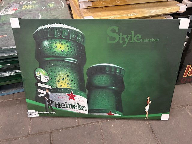 Ca. 64x canvas schilderij w.o. heineken - afbeelding 5 van  7