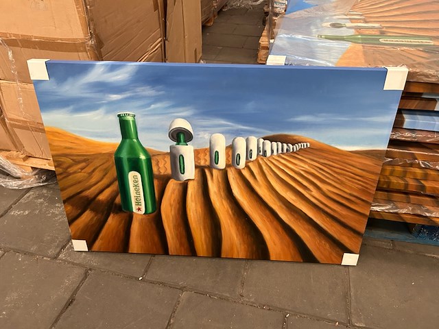 Ca. 64x canvas schilderij w.o. heineken - afbeelding 6 van  7