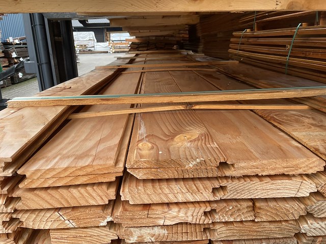 Ca. 64x douglas wisselsponning, 18x190mm, lengte 500cm - afbeelding 1 van  3