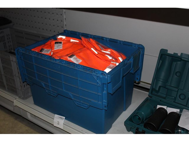 Ca. 65 portwest veiligheidshestjes in kunststoffen krat. 62 x maat l en 3 x maat m - afbeelding 2 van  3