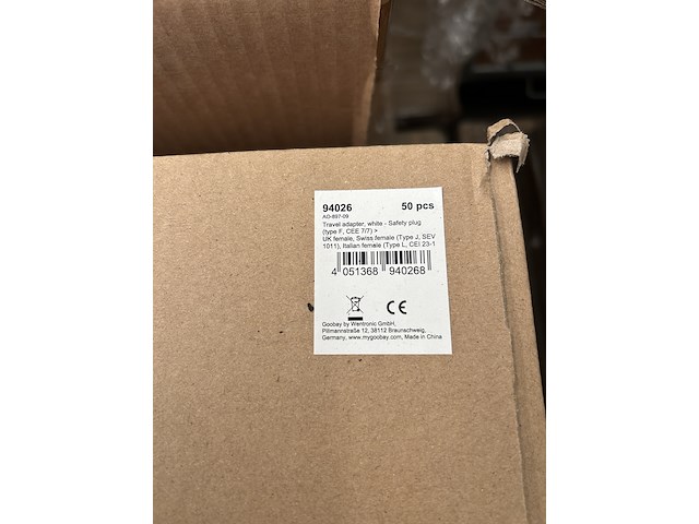 Ca. 650x wereldstekker, reisadapter world-universal to cee 7/7, goobay - afbeelding 4 van  6