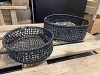 Ca. 65x diverse afmetingen handgemaakte manden - afbeelding 7 van  8