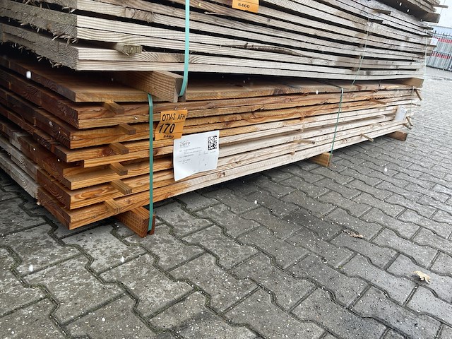 Ca. 65x douglas planken fijnbezaagd, 22x200mm, lengte 300cm - afbeelding 4 van  4