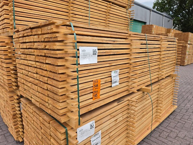Ca. 65x douglas planken fijnbezaagd, 22x200mm, lengte 300cm - afbeelding 4 van  4
