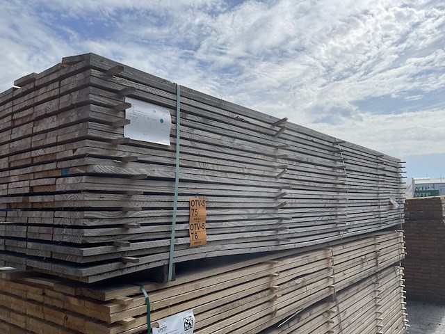 Ca. 65x douglas planken fijnbezaagd, 22x200mm, lengte 400cm - afbeelding 4 van  4