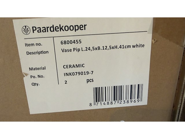 Ca. 66x decoratieve, keramische vaas, paardekooper, diverse modellen - afbeelding 2 van  15