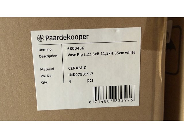 Ca. 66x decoratieve, keramische vaas, paardekooper, diverse modellen - afbeelding 4 van  15