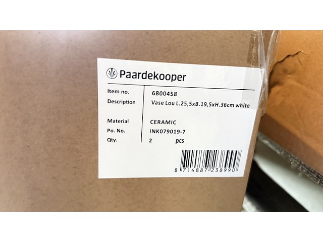 Ca. 66x decoratieve, keramische vaas, paardekooper, diverse modellen - afbeelding 13 van  15