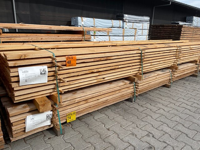 Ca. 66x douglas planken fijnbezaagd, 24x150mm, lengte 400cm - afbeelding 4 van  4