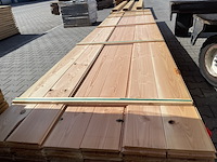 Ca. 66x douglas veer en groef, 18x185mm, lengte 500cm - afbeelding 1 van  3