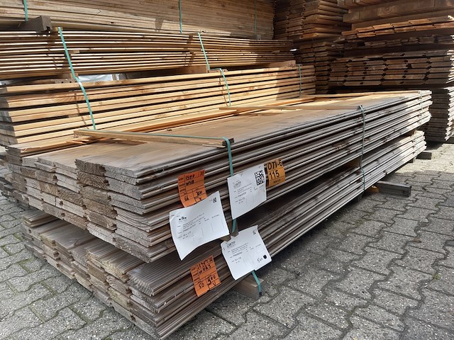 Ca. 66x douglas wisselsponning/halfhoutsrabat, 18x190mm, lengte 300cm - afbeelding 3 van  3