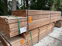 Ca. 66x guyana teak beschoeiingsplanken, 20x100mm, lengte 350cm - afbeelding 4 van  4