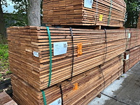 Ca. 66x guyana teak beschoeiingsplanken, 20x150mm, lengte 300cm - afbeelding 4 van  4