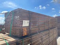 Ca. 66x guyana teak beschoeiingsplanken, 20x150mm, lengte 350cm - afbeelding 4 van  4