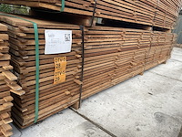 Ca. 66x guyana teak beschoeiingsplanken, 20x150mm, lengte 400cm - afbeelding 4 van  4