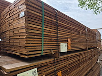 Ca. 66x guyana teak beschoeiingsplanken, 20x150mm, lengte 400cm - afbeelding 4 van  4