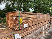 Ca. 66x guyana teak beschoeiingsplanken, 20x150mm, lengte 450cm - afbeelding 4 van  4