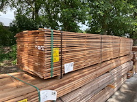 Ca. 66x guyana teak beschoeiingsplanken, 20x150mm, lengte 450cm - afbeelding 4 van  4