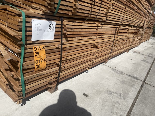 Ca. 66x guyana teak beschoeiingsplanken , 20x150mm, lengte 500cm - afbeelding 4 van  4