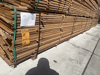 Ca. 66x guyana teak beschoeiingsplanken , 20x150mm, lengte 500cm - afbeelding 4 van  4