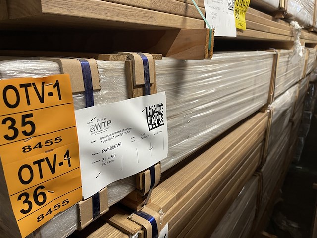 Ca. 66x guyana teak dekdelen gevingerlast - afbeelding 4 van  4