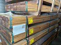 Ca. 66x guyana teak planken geschaafd, 25x90mm, lengte 245cm - afbeelding 4 van  4