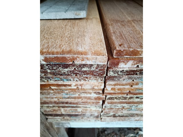 Ca. 66x hardhouten tuinplank - afbeelding 2 van  3