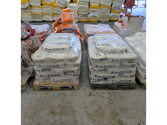 Ca. 66x zak à 25 kg cementgebonden basis- en afwerkpleister, knauf, up 210w - afbeelding 2 van  7