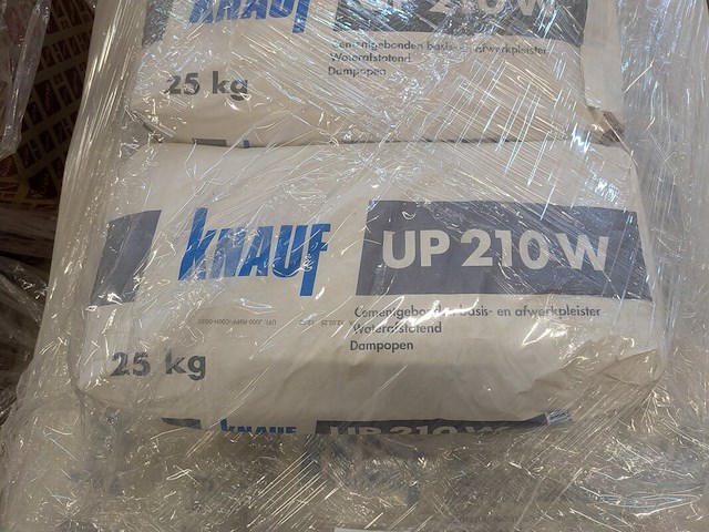 Ca. 66x zak à 25 kg cementgebonden basis- en afwerkpleister, knauf, up 210w - afbeelding 5 van  7
