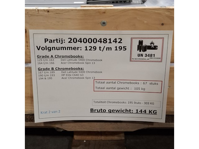 Ca. 67x chromebook, o.a. dell/acer - afbeelding 9 van  17