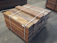 Ca. 67x hardhouten damwand, 5 x 19,5 x 100 cm - afbeelding 1 van  6