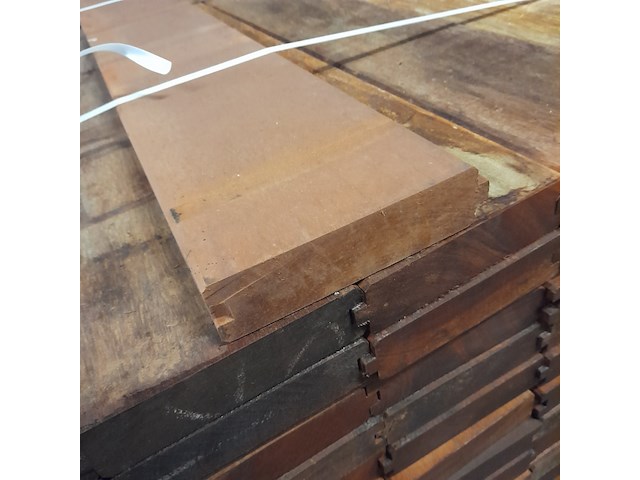 Ca. 67x hardhouten damwand, 5 x 19,5 x 100 cm - afbeelding 5 van  6