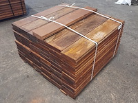 Ca. 67x hardhouten damwand, 5 x 19,5 x 100 cm - afbeelding 6 van  6