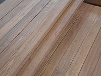 Ca. 67x hardhouten regel, 4,5 x 7 x 125 cm en 4,5 x 7 x 155 cm - afbeelding 4 van  5