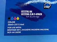 Ca. 67x inktcatridge, g&g, lc227xl bk lc225xl c.m.y. 4-pack - afbeelding 5 van  5
