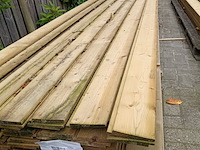 Ca. 67x vuren geïmpregneerde zweeds rabat lengte 480 cm, scandinavisch vuren - afbeelding 1 van  4