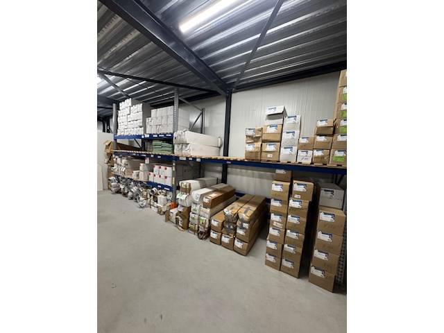 Ca. 6.80 meter magazijnstelling, grijs/blauw - afbeelding 1 van  5